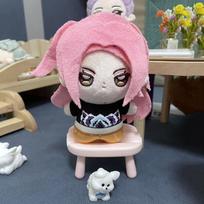 Stuffed KPop Demon Hunters Peripheral 10cm Cotton Dolls HUNTR/X Rumi Mira Zoey Cute And Charming Animation Plush Pendant Playthings designed for Fans 10cm black