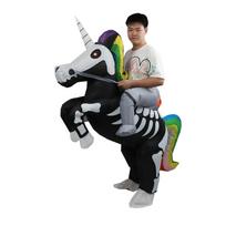 Halloween Unicorn Inflatable Riding Costume - Perfect for Parties & Stage Events Adult 150-190cm