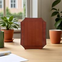Wooden Medal Plaque Unique Shape Natural Wood 10.63x8.66in Desktop Award Display Board Certificate Holder Home Office 27X22X1.8CM