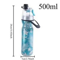 Portable Lifting Bail PE Spray Cup Multi Functional Outdoor Sports Kettle Double Layer Cold Insulation Spray Cup 500ml