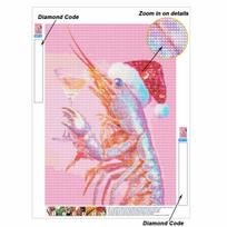 Lobster DIY Diamond Art Painting Kit with Shiny Resin Diamonds for Adults Relaxing Craft Wall Decor and Handmade Gift Idea Set Decor Round 20x30cm