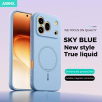 For Honor 600 Pro Case For Magsafe Magnetic Luxury Silicone Anti Fingerprint Comfortable Protective Cover For Honor 600Pro Shell Honor 600 Pro dangaus mėlyna spalva