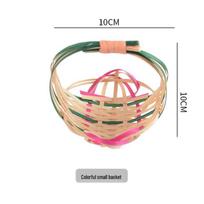Japanese Bamboo Woven Tempura & Snack Basket - Small Tray for Sushi & Fry Plating