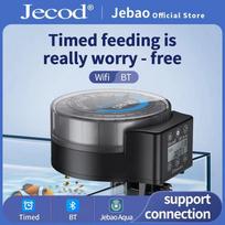 DRF Smart Automatic Fish Feeder with Digital Timer for Small Aquariums Bluetooth DRF-15 Circular Feeder gray