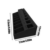 Varžtų dydžio rūšiuotuvas Automatinis M3 varžtų laikymo rūšiuoklio dėžutė 3D spausdinimas Ergonomiška įrankių dėžė veržlėms, vinims, techninei įrangai juoda