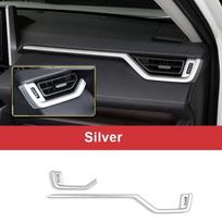 Skirta Toyota RAV4 RAV 4 2022 XA50 automobilio salono centrinei konsolei oro kondicionavimo kintamosios srovės ventiliacijos išleidimo angos plokštės apdailos dangtelių juostelės sidabras