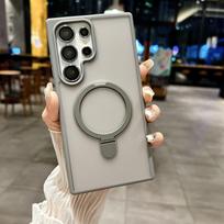 Samsung S25ultra magnetinis laikiklis Mobiliojo telefono dėklas Tinka S24plus Odos Odos Šveitiklis S25 Objektyvo plėvelės Apsauginis dėklas S25Ultra