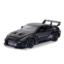 1/32 Nissan GTR-CSR2 Metalinis Automobilio Modelis Su Atgal Traukimo Funkcija, Kolekcionuojamas Lenktynių Žaislas Vaikams, Smagi Dovana Automobilių Entuziastams juoda