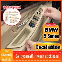 Paprastas montavimas BMW 5 serijos 520 523 525 528 530 Automobilio salonas Atnaujinta versija Durų rankenos vidinis durų skydas 4-piece set Black