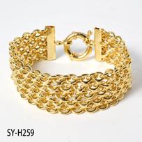 Nauja 18MM pločio varinė grandinėlės apyrankė Unisex 18K paauksuota apyrankė Miami šaligatvio apyrankė Punk Hip Hop papuošalai vakarėlio dovana