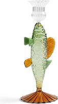 &K Amsterdam Žvakidė klasikinei žvakei Fish, žalia