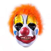Luminous Halloween Clown Mask with Red Nose - Latex Party Headgear
