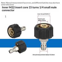 NEW 1Pcs Spray Sprinkler Quick Connector, Quick Release M22-14mm/15mm To 3/8 And 1/4 Inch Pressure Washer Adapter,