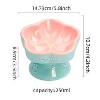 Anti-Choke Ceramic Pet Bowl for Medium/Large Dogs & Cats - Elevated, Anti-Tip Design
