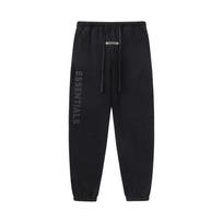 FG305 Fear Of God Essentials Letter Print Jogger Sweatpants - Unisex Casual Loose Streetwear Trousers S