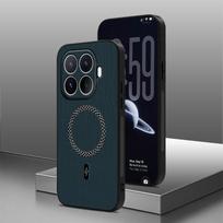 Skirta Xiaomi 17T Pro dėklas Švelnios tekstūros audinys Magnetinis žiedas Neslystantis plonas apsauginis telefono dangtelis Skirta Xiaomi 17T 17tPro korpusas Xiaomi 17T Pro tamsiai mėlyna spalva
