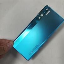 Back Battery Cover Housing Door For TCL 20 Pro 5G T810H Phone Lid with Camera Glass Lens Shell mėlyna