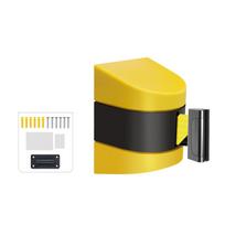 Yellow Black Striped Wall Mount Caution Belt Telescopic Belt Crowd Control Barrier  Crowd Control 2m geltona