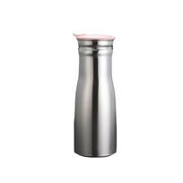 Leakproof Stainless Steel Cold Kettle 1L Water Pitcher Simple Cold Water Jug  Restaurant rožinė