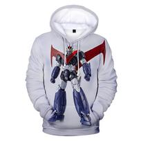 2024 Nauji 3D spausdinti Mazinger Z džemperiai vyrams/moterims Aukštos kokybės madingi laisvi sportiniai džemperiai žaidimų gatvės stiliaus džemperiai sportiniai džemperiai S