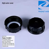 25 l plastikinis statinės dangtis su apsauga nuo vagysčių 25 kg cheminių medžiagų kibirui su padėklu high cover juoda