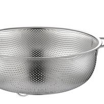 Nerūdijančio plieno smulkaus tinklelio sietelis dubuo, koštuvas, daržovių sietas, koštuvas 22.5cm