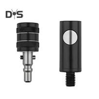 1 rinkinys Žvejybos tinklo galvutės jungtis 8MM Greito atleidimo tinklo kotelio adapteris Lydinio keitiklis Montavimo detalės Žvejybos reikmenys A juoda