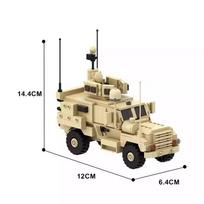 WW2 Military Vehicle Medium-Sized Tank Fighting Car Chariot Mine Resistant Ambush Protected Building Block Toys Birthday Gift PDF Manual