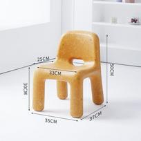 Nordic Style Plastic Chair Backrest Stylish Cute Office Desk Chair Child Dining Chair for Bedroom Living Room Furniture Stool