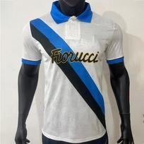 94-95 Inter Milan Retro Away Football Jersey - Short Sleeve XXL balta