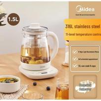 Midea 1.5L Smart Glass Health Kettle CN plug (adapter included)