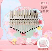 Kalimba 17 or 21 Key  Transparent Flower God Kalimba for Adults Beginners Portable Musical Instrument Gift
