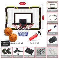 with Electronic Scoreboard Indoor Play Basketball Goal Basketball Net Hoop Brackets  Kids Exercise juoda