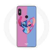 Coque pour Xiaomi Redmi Note 5 AI Dual Camera Stitch et angel bleu rose