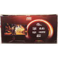 IŠPARDAVIMAS. AOC CU34G4 Curved 34" 3440x1440/21:9/1ms HDMI, DisplayPort, USB, Audio out | IŠPARDAVIMAS. AOC | CU34G4 | 34 " | Fast VA | UWQHD | 21:9 | 180 Hz | 1 ms | 3440 x 1440 pixels | 300 cd/m² | HDMI ports quantity 2 | Black | Warranty 28 month(s) | PAŽEISTA PAKUOTĖ, CRACKED STAND (LEG) | CU34G4SO