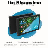 5 colių IPS antrinis ekranas Mini kompiuteris USB ekranas Laisvai AIDA64 PC temperatūros rodymas Dinaminė tema palaikoma PC korpusui Poland
