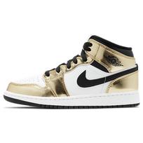 (GS) Air Jordan 1 Mid SE 'Metallic Gold' Vaikams DC1420-700 EU 38 black