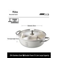 Midea 304 Stainless Steel Mandarin Duck Hotpot CN plug (adapter included) rožinė