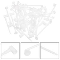 100 vnt. vėjo malūnėlio priedai, vėjo suktukai, „pasidaryk pats“ amatai, didmeninė prekyba, suktuko keičiamasis stulpelis, strypas, plastikas 7.10X1.20X0.70CM balta