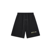 E853 Fear Of God Essentials raidės šortai su gobtuvu Unisex Oversized Medvilniniai su raišteliu Elastingas juosmuo Streetwear Laisvalaikio Sportiniai Šortai S