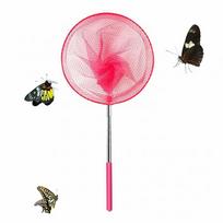 Foldable Insect Cage Butterfly Habitat Clear Mesh Enclosure Breathable Ventilated Insect Cage Net Cloth Hatch Cage For Outdoor pink