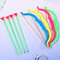 10 vnt. Spalvingi mini plastikiniai lankas ir strėlės su siurbtuku Šaudymo lauko žaislai Vaikams Gimtadienio šventės dovanėlės Pinjatos užpildai Saldainių maišelis