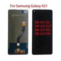 6.5'' LCD ekranas Samsung Galaxy A21 A215 LCD ekrano mazgui Jutiklinio ekrano skaitmenizatoriaus skydelio jutiklio įrankiai juoda