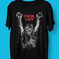Cannibal Corpse Band Black Tee Fan unisex marškinėliai S