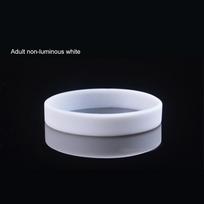 Šviečianti silikoninė apyrankė Madinga vyrų moterų tamsoje švytinti sportinė apyrankė krepšinio riešo dirželis paaugliams silikoninė apyrankė 1pcs white