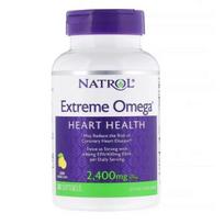 Natrol- Extreme Omega, Lemon, 2,400 mg, 60 Softgels