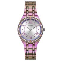 Guess Cosmo Diamonds Silver Dial Series Steel Strap Watch For Women - GW0033L6 rožinė