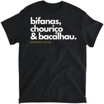 Portugal Food Shirt, Bifanas, Chourico, Bacalhau, Portuguese T-Shirt, Long Sleeve Shirt, Sweatshirt, Hoodie Unisex Adult Size Made in Canada S įvairiaspalvis
