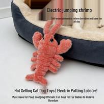 Electric Jumping Lobster Plush Toy: Durable Pet Teaser for Cats and Dogs Basic – Rechargeable