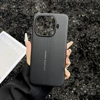 Skirta Xiaomi 17T Pro dėklas Naujas Madingas Aukštos kokybės Oda Kritimui atsparus Telefono apsauginis dangtelis Skirta Xiaomi 17T Korpusas Smūgiams atsparus Bamperis Xiaomi 17T juoda